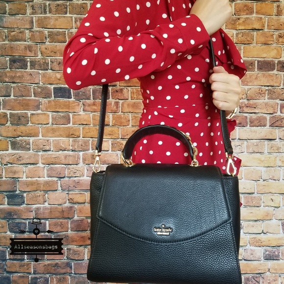 Kate spade kim murray black crossbody satchel bag - Picture 2 of 8